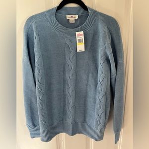 NWT: Vineyard Vines Cable-Knit Sweater in Blue